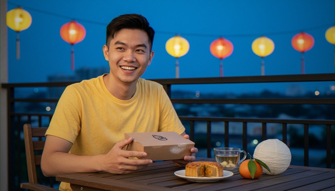 Mid-Autumn — Mooncake Boxes, Tea Cups, Reunion Bungkus