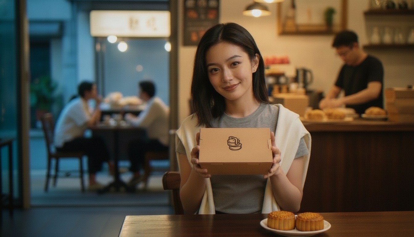 Mooncake Single-Serve: Hadiah Mini, Senang Add-On