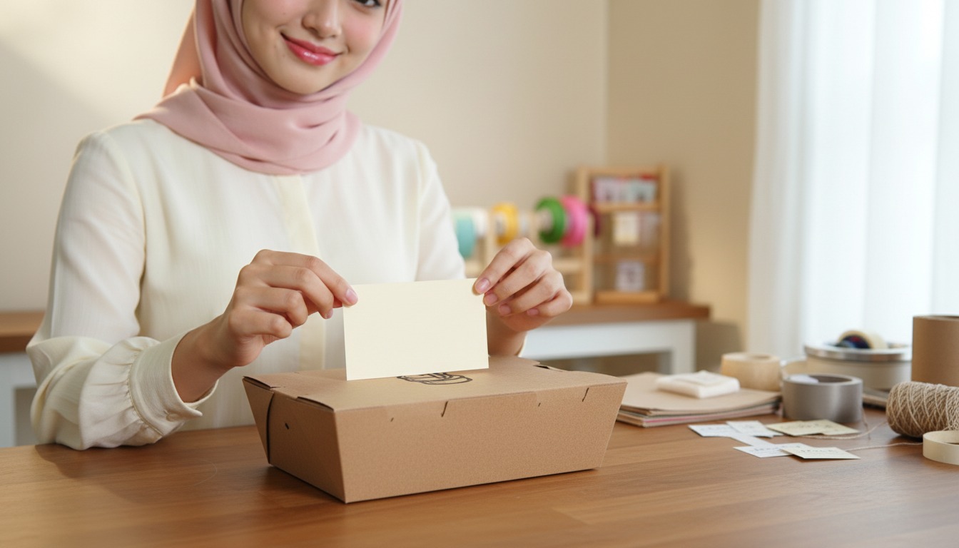 Insert Card Anggaran 10 Sen: Kraft Lunch Box Lebih Personal